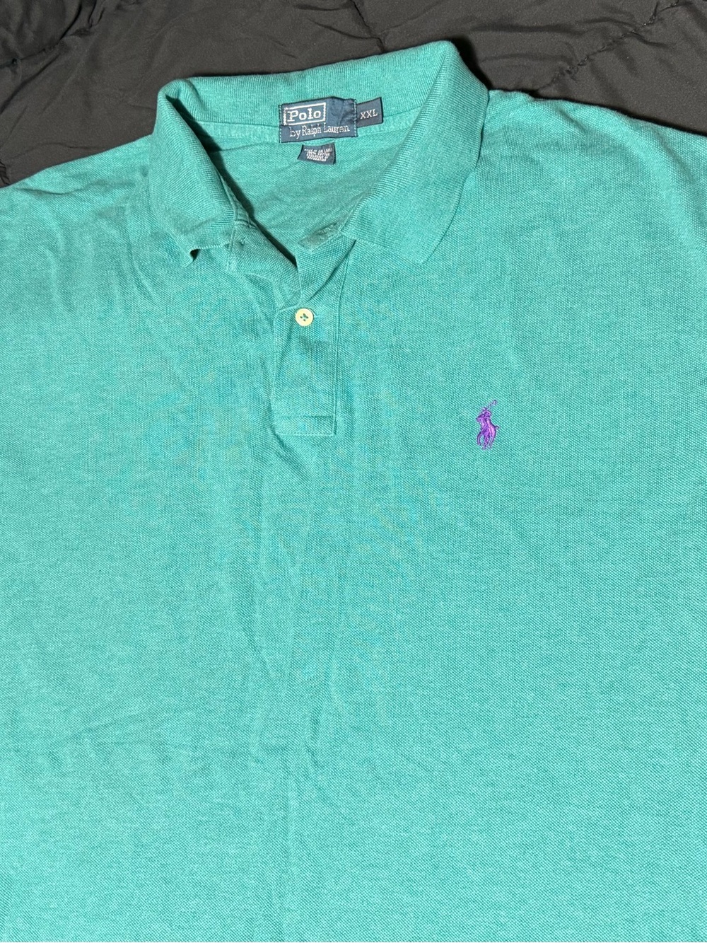 Polo by Ralph Lauren Teal Green Polo with Purple Pony